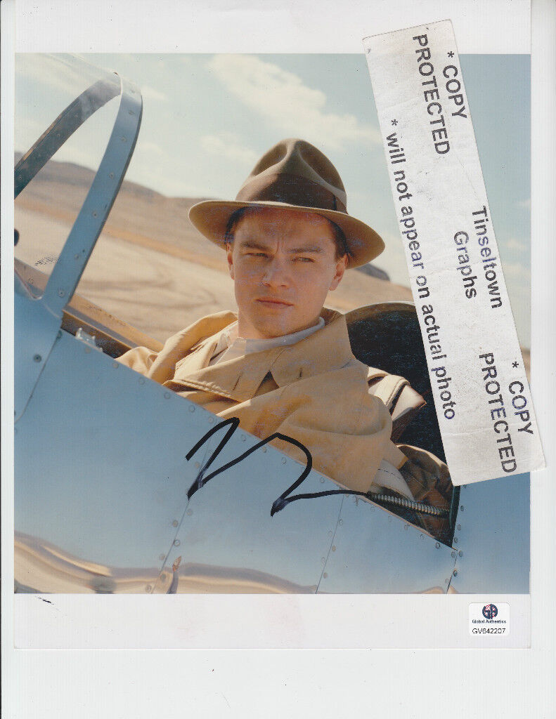 Leonardo Dicaprio - THE AVIATOR - signed 8x10 COA GAI