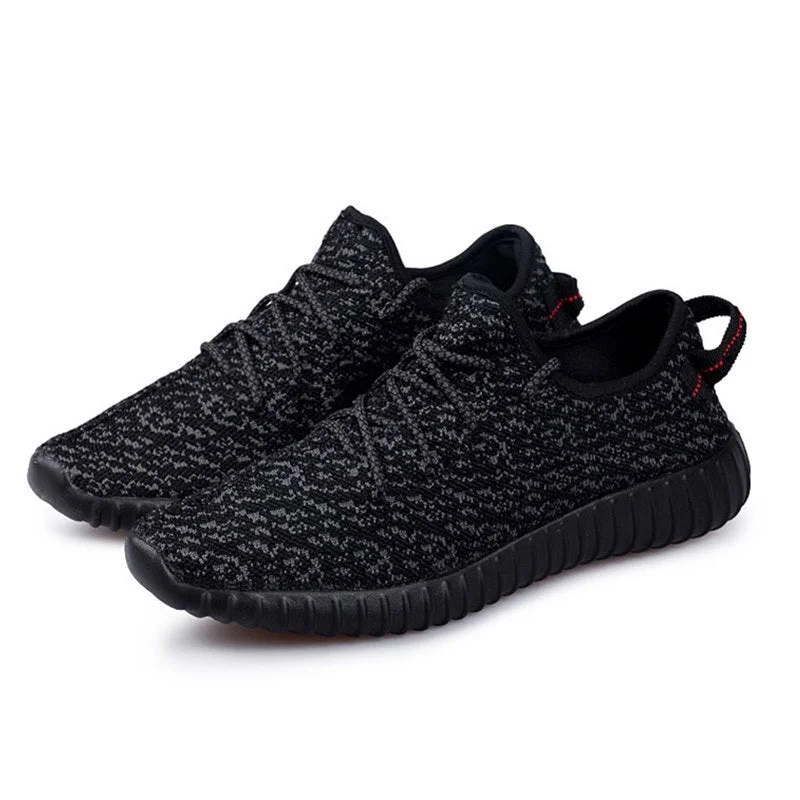 Unisex  Weave Super Light Casual Walking Shoes Breathable Woman Man Confort Mesh Flats Sports Shoes Wear-resistant Sneakers