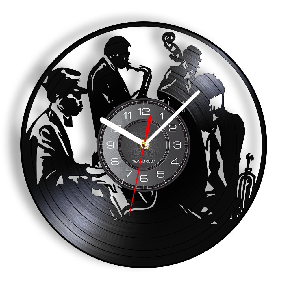 

Jazz Band - Vinyl Record Wall Clock - Without LED, 501 Original