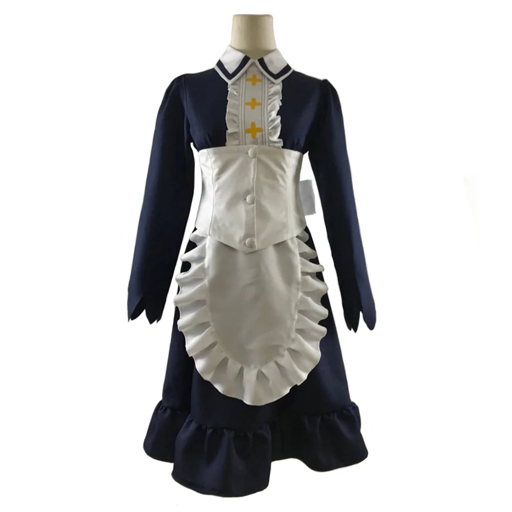 Anime The Seven Deadly Sins Elizabeth Outfits Lolita Maid Dress Cosplay Costume Halloween Carnival Suit