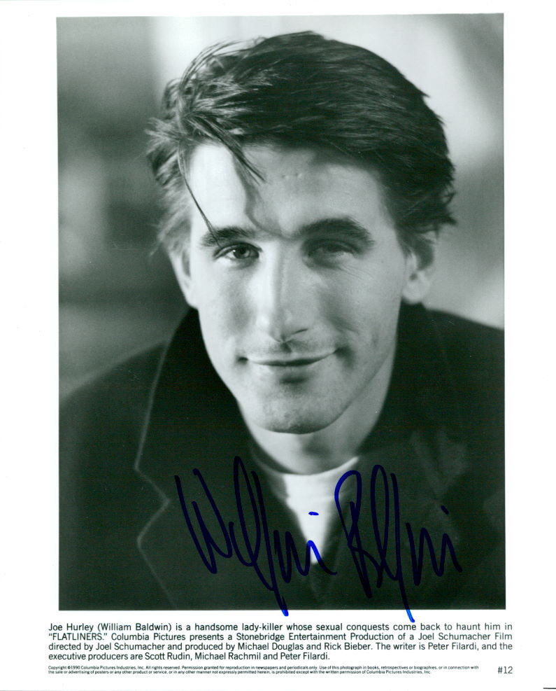 William Baldwin (Flatliners) signed 8x10 Photo Poster painting COA