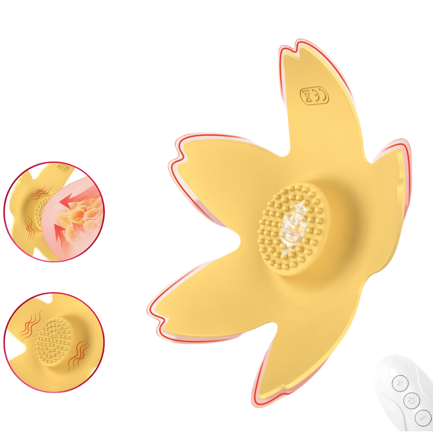 Nipple Toys Women Sex Toys Pleasure With 9 Vibrations - Rose Toy
