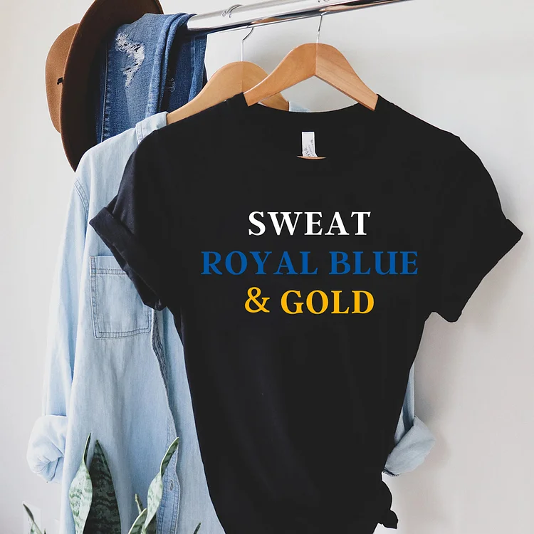 SWEAT ROYAL BLUE & GOLD T-shirt