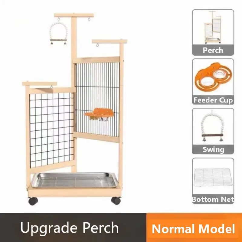 Premium Movable DIY Parrot Perch  Birdcagelab