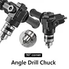 90 Degree Corner Electric Drill Right Angle Bend Drill Chuck for Attachments