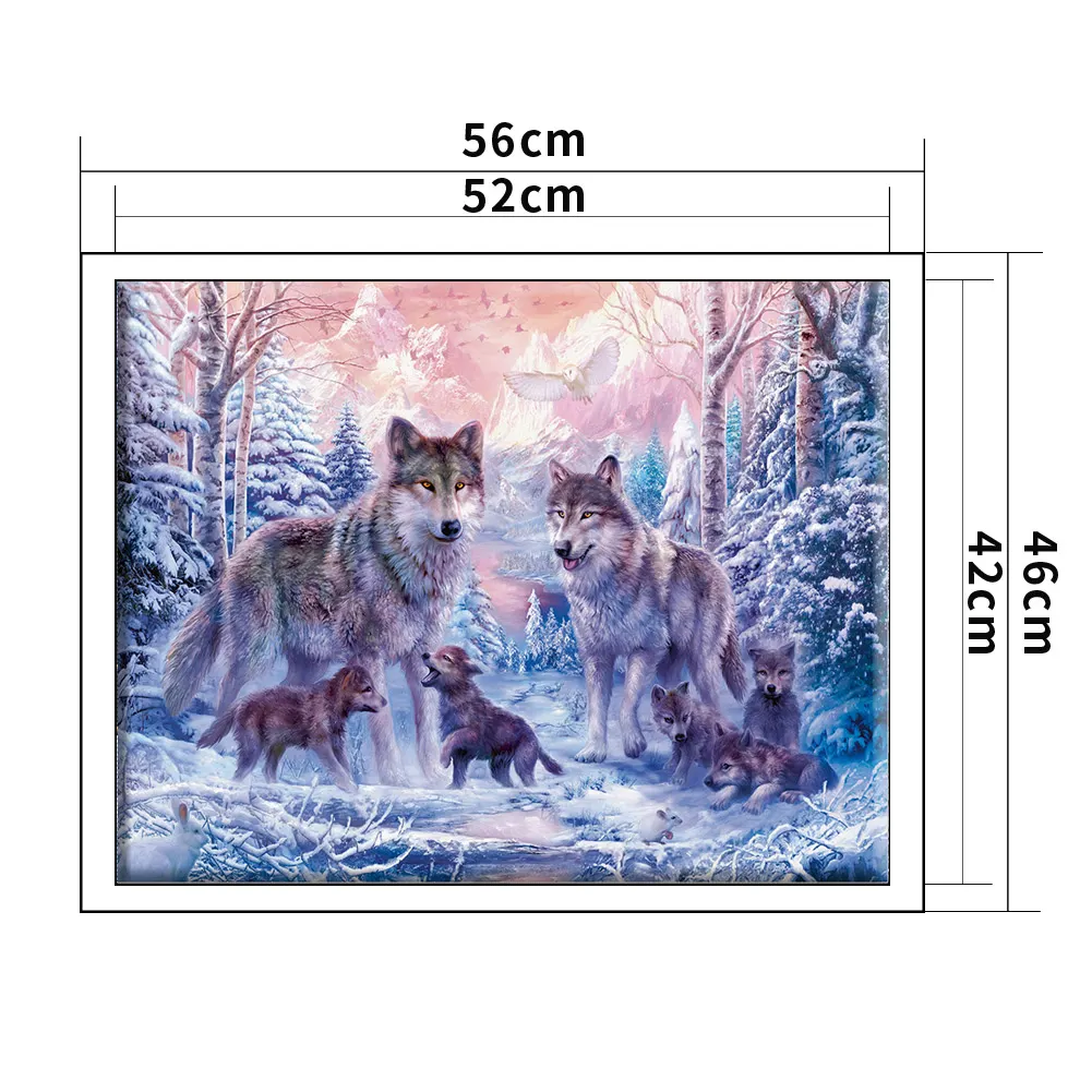 14ct Counted Cross Stitch - Wolf(50*40cm)