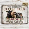 Personalized Names：Cattle Relax - Vintage Metal Tin Signs/Wooden Signs