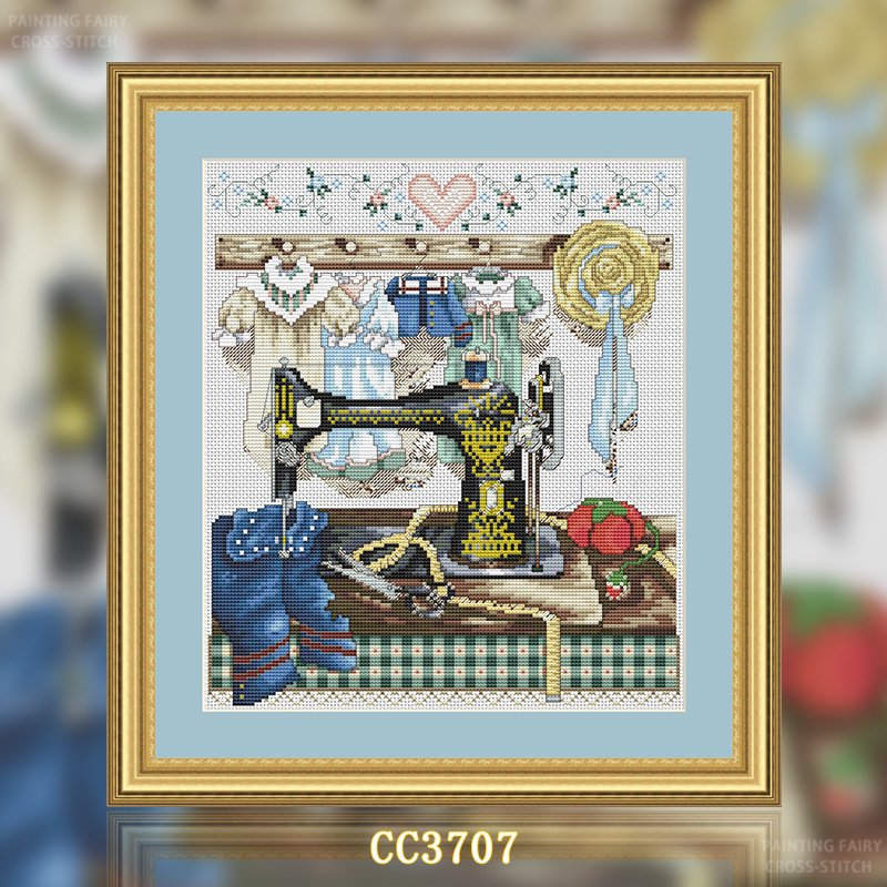 [CC3707-Sewing Machine]  Painting Fairy Cross Stitch