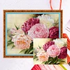 11CT Counted/Stamped Flower - Cross Stitch -40x50cm