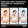 40W Portable Mini LED Fill Light Pocket-Sized Selfie Light Dual-Color Adjustable Soft Fill Light Type-C Charging Handheld 2800K-9000K Beauty Lamp for Outdoor Camping/Mobile Live Streaming