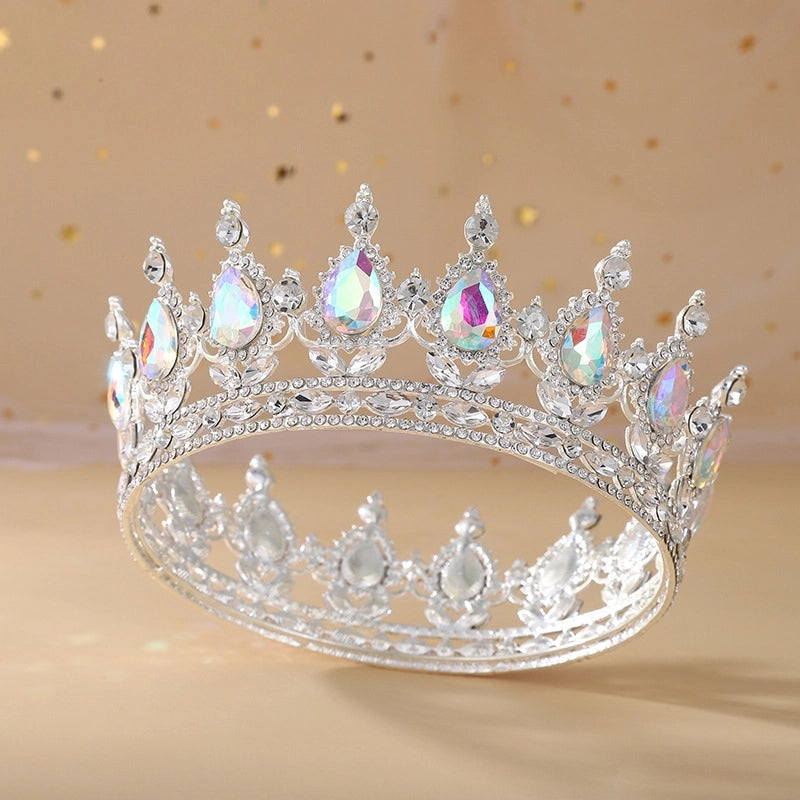 Women’s Elegant Crown Alloy Inlay Zircon Crown