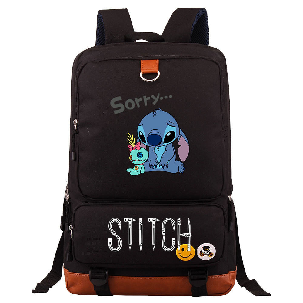 Lilo & Stitch Large Capacity Square Backpack - Fits 15-Inch Laptop - Perfect for School-Mayoulove