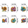 6Pcs Diamond Painting Acrylic Sunflower Buttefly Wall Clips for Poster Photo Light