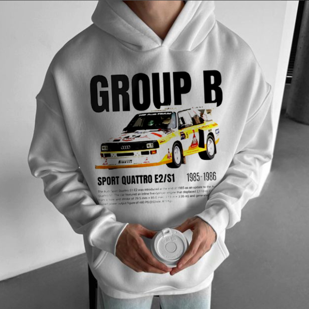 Unisex Racing Printed Casual Sport Hoodie / TECHWEAR CLUB / Techwear