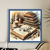 Books And Coffee-11CT Stamped Cross Stitch 40*40cm/15.75*15.75in