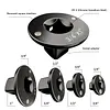 4Pcs Low Profile Impact Socket Adapter Set 3/8 to1/2 1/4 to3/8 3/4 to1 1/2 to3/4 Steel Heavy-Duty Impact Convertor for Automotive Repairs DIY Projects Maintenance