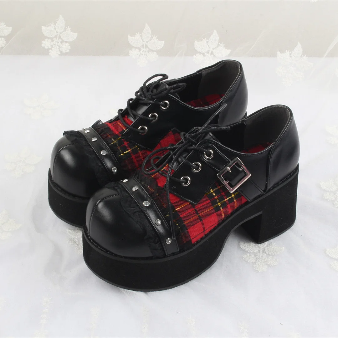 Harajuku Punk Black Shoes BE854