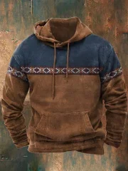 🎄NEW YEAR SALE 60% OFF🎄Men's Retro Ethnic Casual Long Sleeve Hoodie