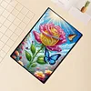 (US Local)DIY Special Shaped Butterfly Rose 50 Pages Diamond Painting Notebook Kit