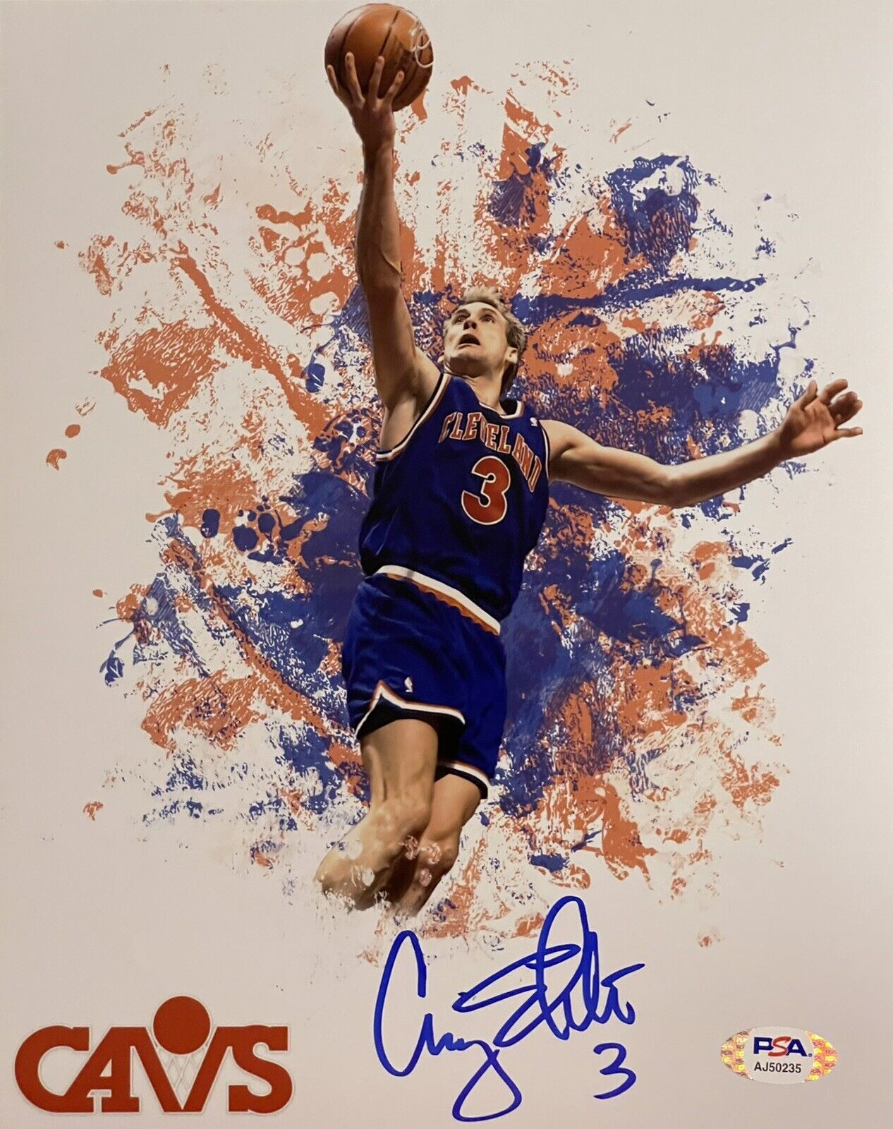 Craig Ehlo Signed Autographed Cleveland Cavaliers Cavs 8x10 Photo Poster painting PSA/DNA