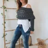 Cache-c&acirc;ble en tricot pour femmes