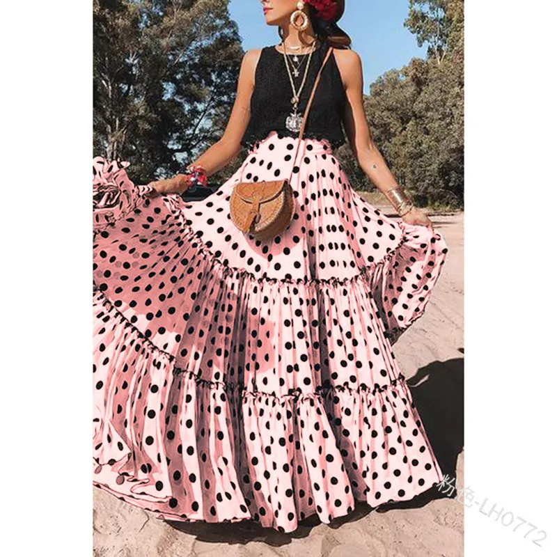 Uveng Uveng 2025 Summer New Women's Wear Wave Half Dress Fashion Sexy Casual Dress
