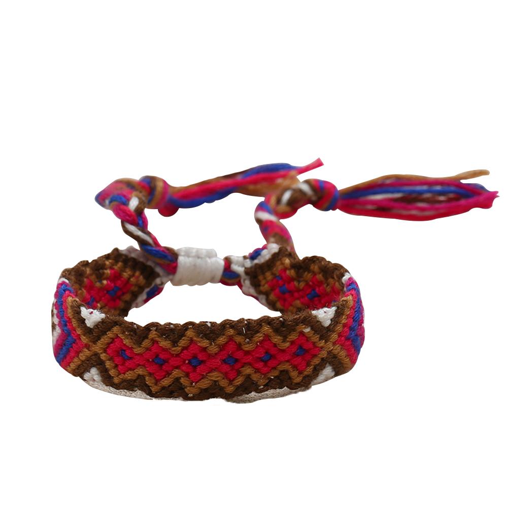 

Boho Braided Rope Bracelet Ethnic Woven Handmade Bangle Unisex Jewelry Gift, Style 6, 501 Original