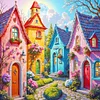 Luxury AB Velvet Diamond Painting Kit - Colorful House