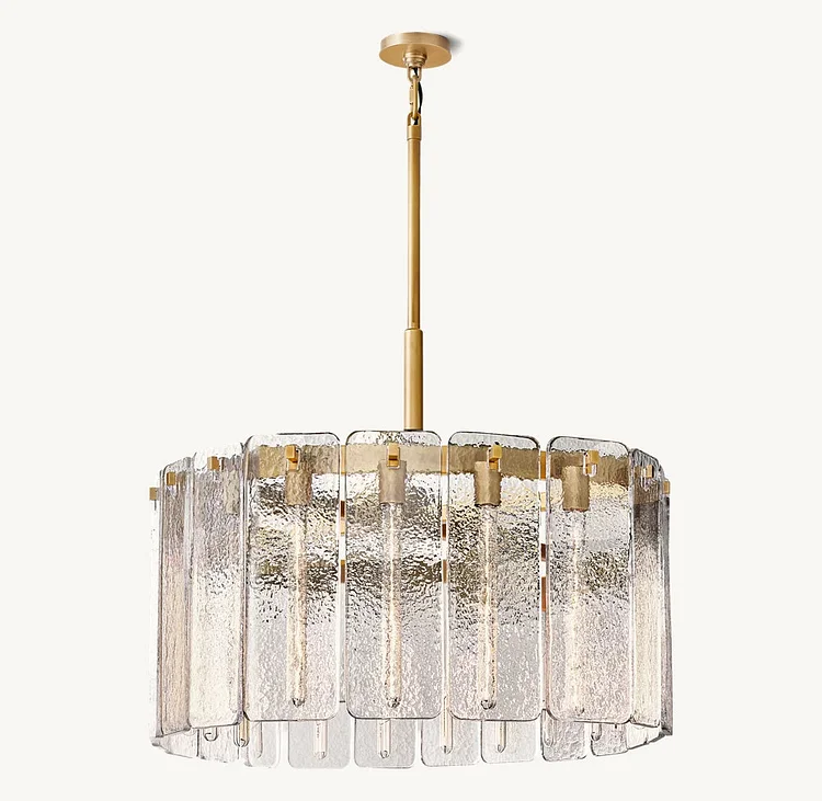 Clementine Glass Round Chandelier 36" Vjlight