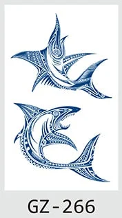 Temporary Waterproof Tattoos Stickers Navigator Compass Totem Flower Juice Ink Men Women Girl Chest Arm Fake Tatoo Drop Shipping