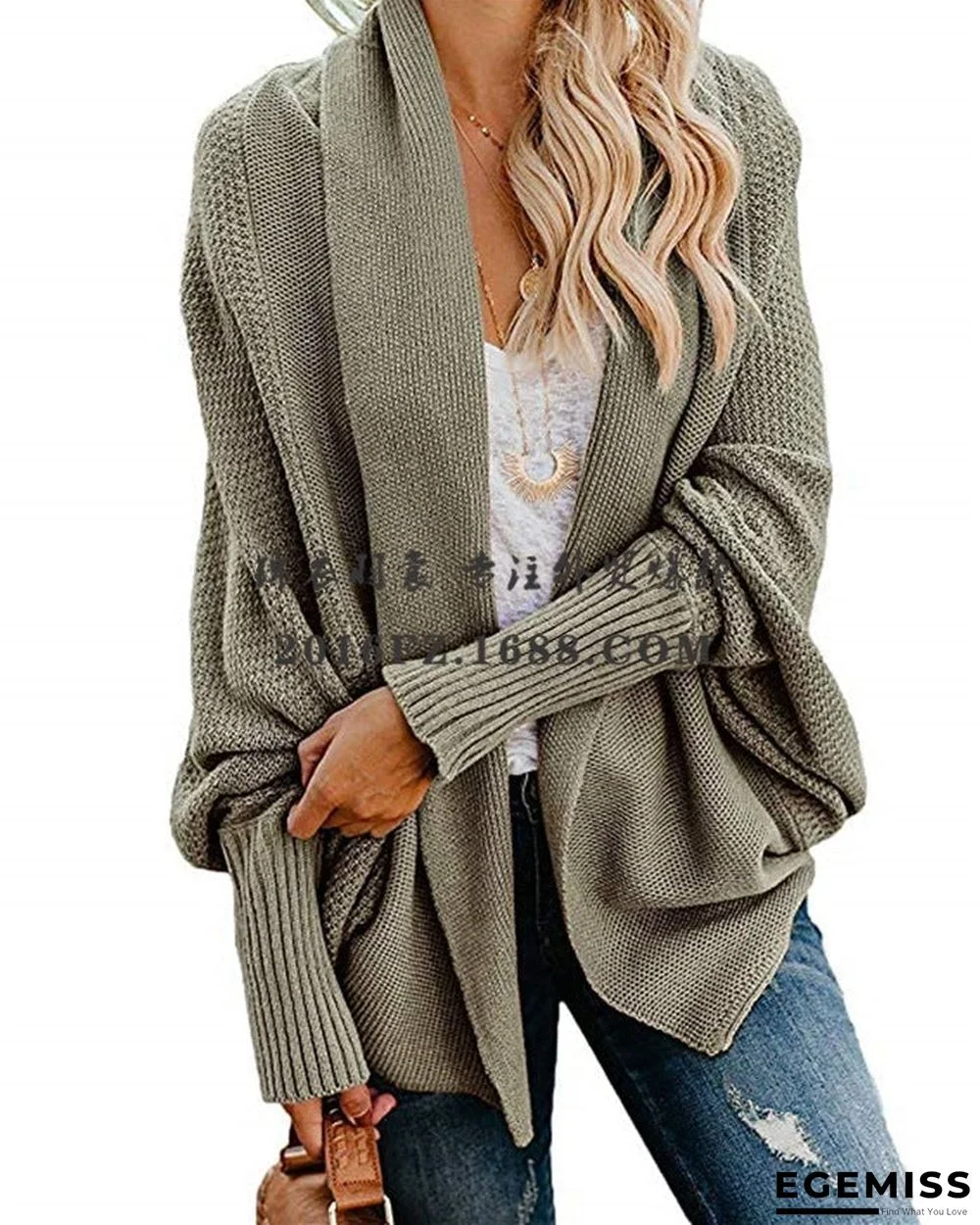 Bat Sweater Cardigan Multicolor Coat Sweater | EGEMISS