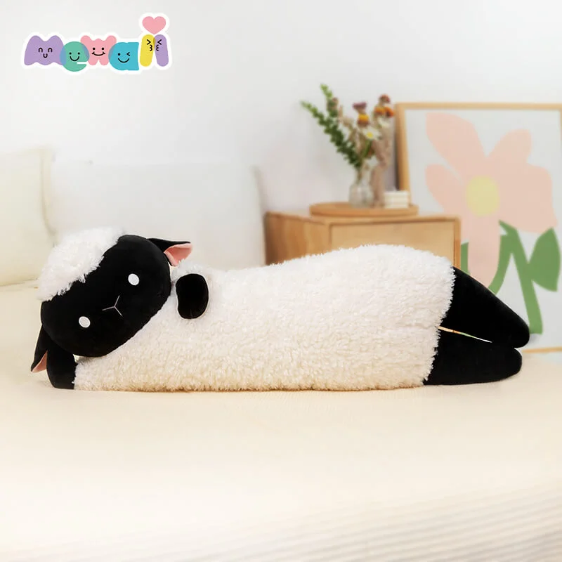 MeWaii® Long Plush Hugging Pillow Large Sheep Stuffed Animal Kawaii Plush Squishy Body Pillow