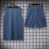2025/2026 Psg Paris Pre-Match Training Haze Blue Vest+Shorts Football1:1 Thai Quality