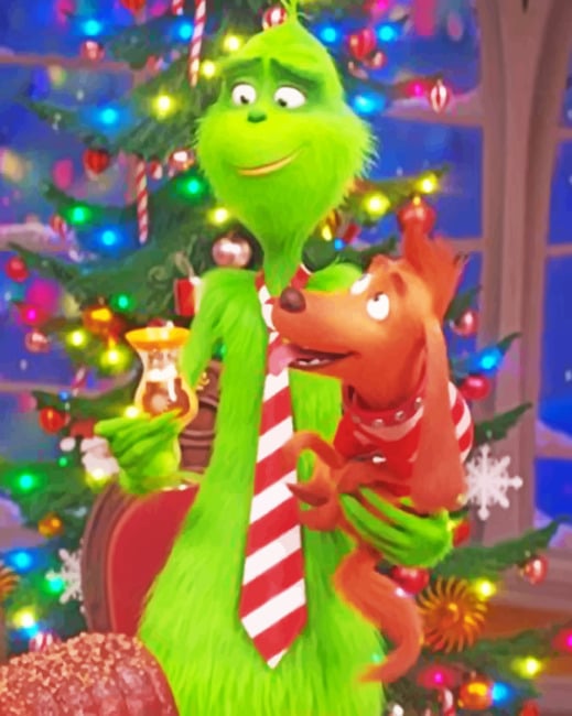 

Grinch And Max – Paint By Numbers - 40*50CM, 501 Original