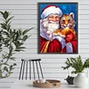 Diamond Painting-DIY Full Round Drill Santa and Tigers