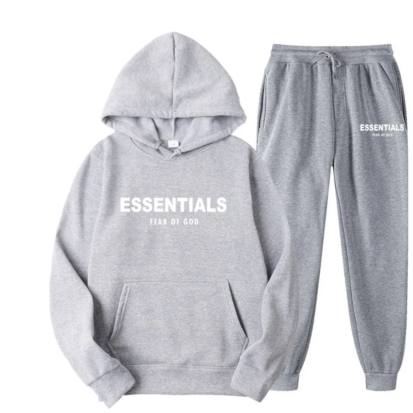  ESSENTIALS Hoodie Fear of God Sweater Suit Hoodie - White Letters