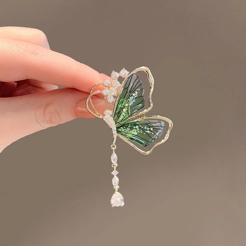 Small Brooch Simple Butterfly Brooch High-end Female Temperament Niche Design Pin New Dragonfly Brooch