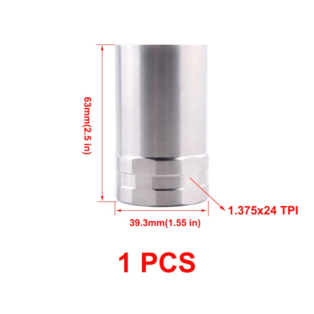 1.375x24 titanium end cap screw cups Baffle adpater 1/2x28 5/8x24 for Solvent Cleaning Filter QT124 mst s