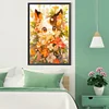 (40*60cm)Cat with Flower - Full Round Drill Diamond Painting