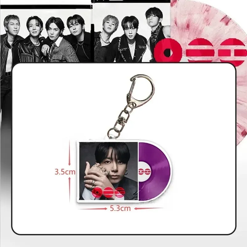 BTS ARIRANG Vinyl Single Cover Acrylic Keychain | Kpop Merch