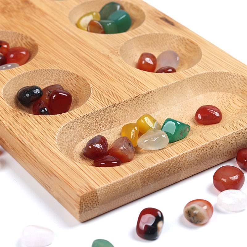 Gem Chess Mancala Children’s Puzzle Particles Returned To The Warehouse Solid Wood African Chess Hus