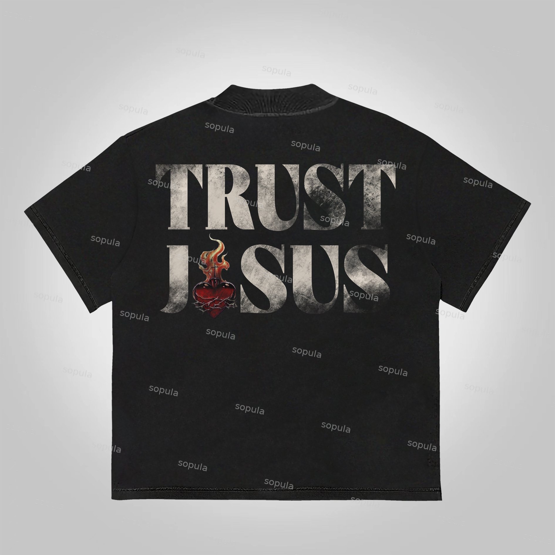 Sopula Fear Not-Faith Over Fear Print Graphic Cotton T-Shirt