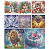 (Multi-Style)Cat Fish Owl-Partial Special Shaped Diamond Painting 30*30CM