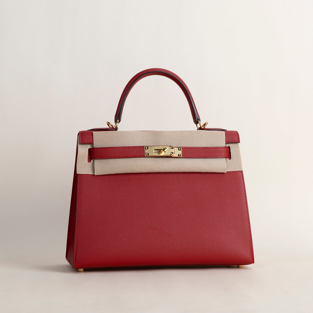 Kelly28 Epsom Q5 Rouge casaque GHW