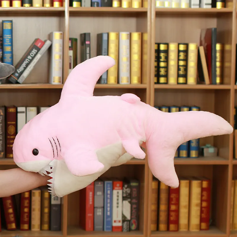 Cute Cartoon Shark Plush Pillow for Home Decor