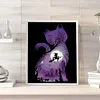 11CT Witch Cat - Stamped Cross Stitch Kits