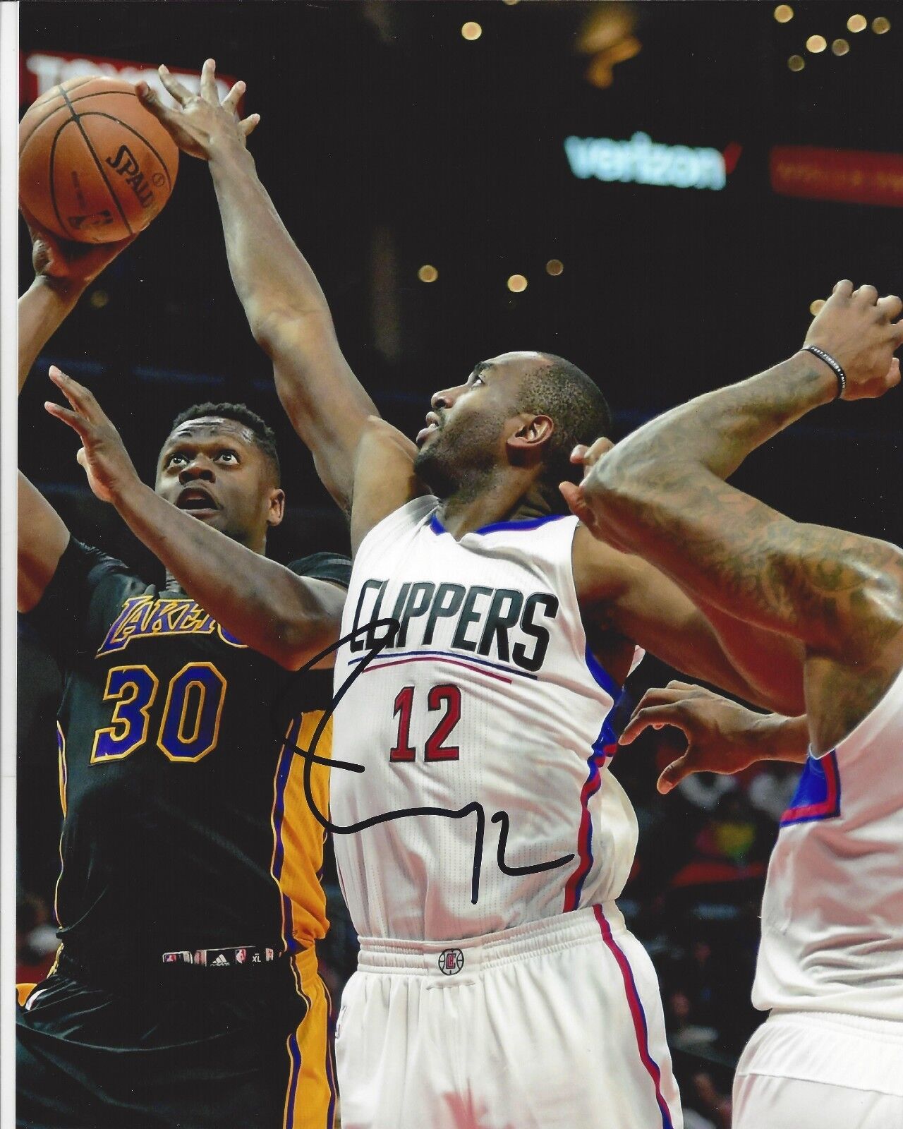 Luc Mbah A Moute Autographed 8x10 Los Angeles ClippersA327