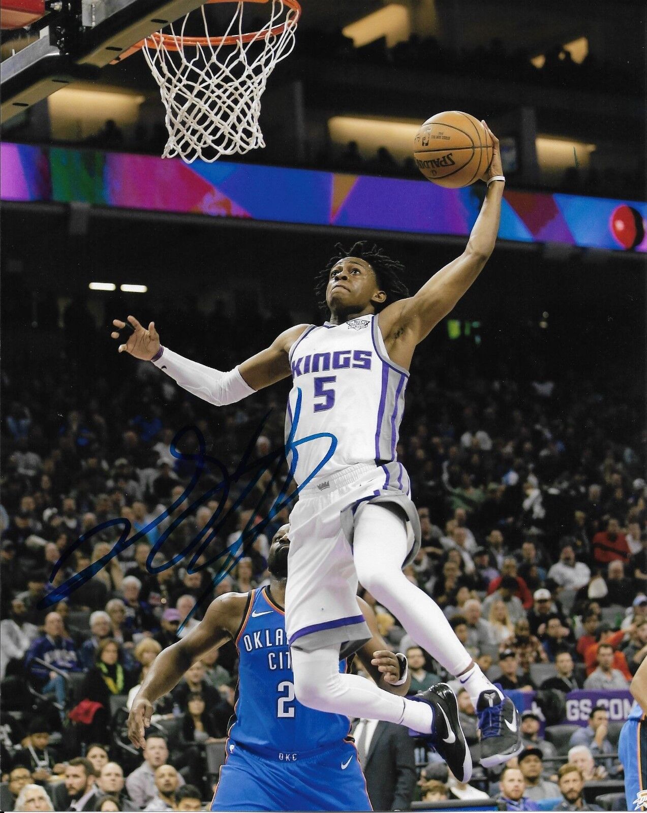 DE'AARON FOX signed autographed SACRAMENTO KINGS 8x10 Photo Poster painting KENTUCKY w/COA