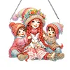 DIY Mothers Day Accompany Diamond Painting Special Shaped Hanging Pendant