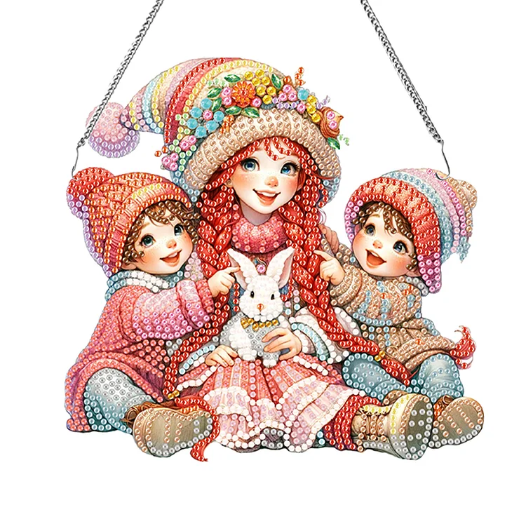 Mothers Day Gift Diamond Painting Hanging Pendant Colorful Home Windows Decor